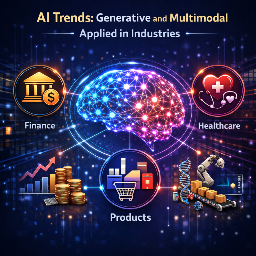 แนวโน้ม AI ล่าสุด: generative, multimodal และการปรับใช้ในอุตสาหกรรม ...