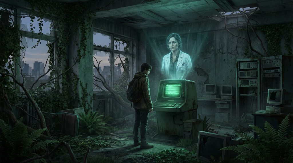 นิยายเอไอ - เสียงสะท้อนจากรหัส (Echoes from the Code) 02 abandoned lab