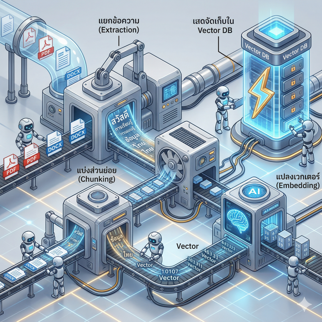 สถาปัตยกรรม เทคโนโลยี และแนวโน้มของ Retrieval-Augmented Generation (RAG) ในระดับองค์กร gemini generated image mylkwjmylkwjmylk