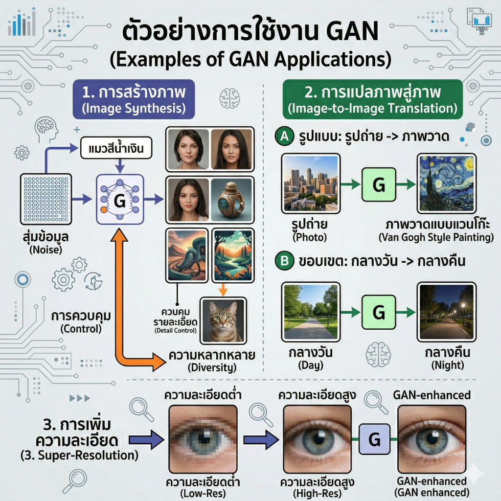 Generative Adversarial Networks (GAN) คืออะไร? เทคโนโลยี AI ที่สร้างภาพเหมือนจริงได้อย่างน่าทึ่ง gemini generated image nnwwzbnnwwzbnnww