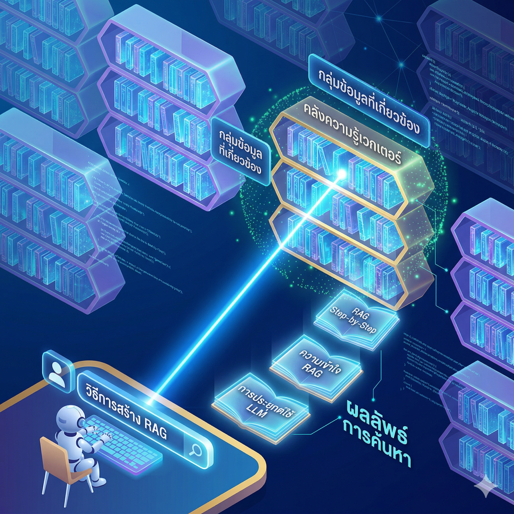 สถาปัตยกรรม เทคโนโลยี และแนวโน้มของ Retrieval-Augmented Generation (RAG) ในระดับองค์กร gemini generated image ntlhnrntlhnrntlh