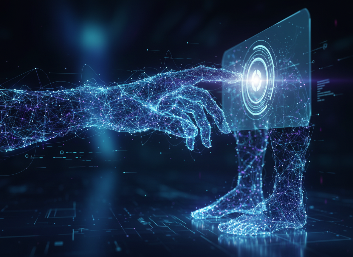 สัญลักษณ์ AI Agent ที่มีขีดความสามารถในการลงมือทำงานดิจิทัล