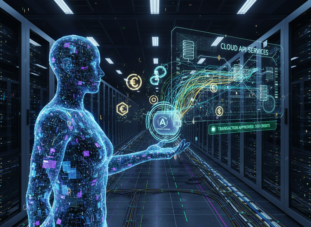 การแสดงภาพจำลอง AI จ่ายค่าบริการผ่านระบบ Cloudflare Wallet