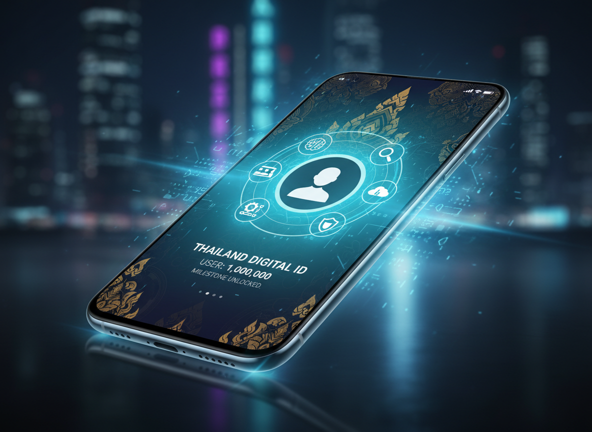แอปพลิเคชัน TH-AI Passport บนสมาร์ทโฟนแสดงการเข้าถึง AI 30 โมเดล