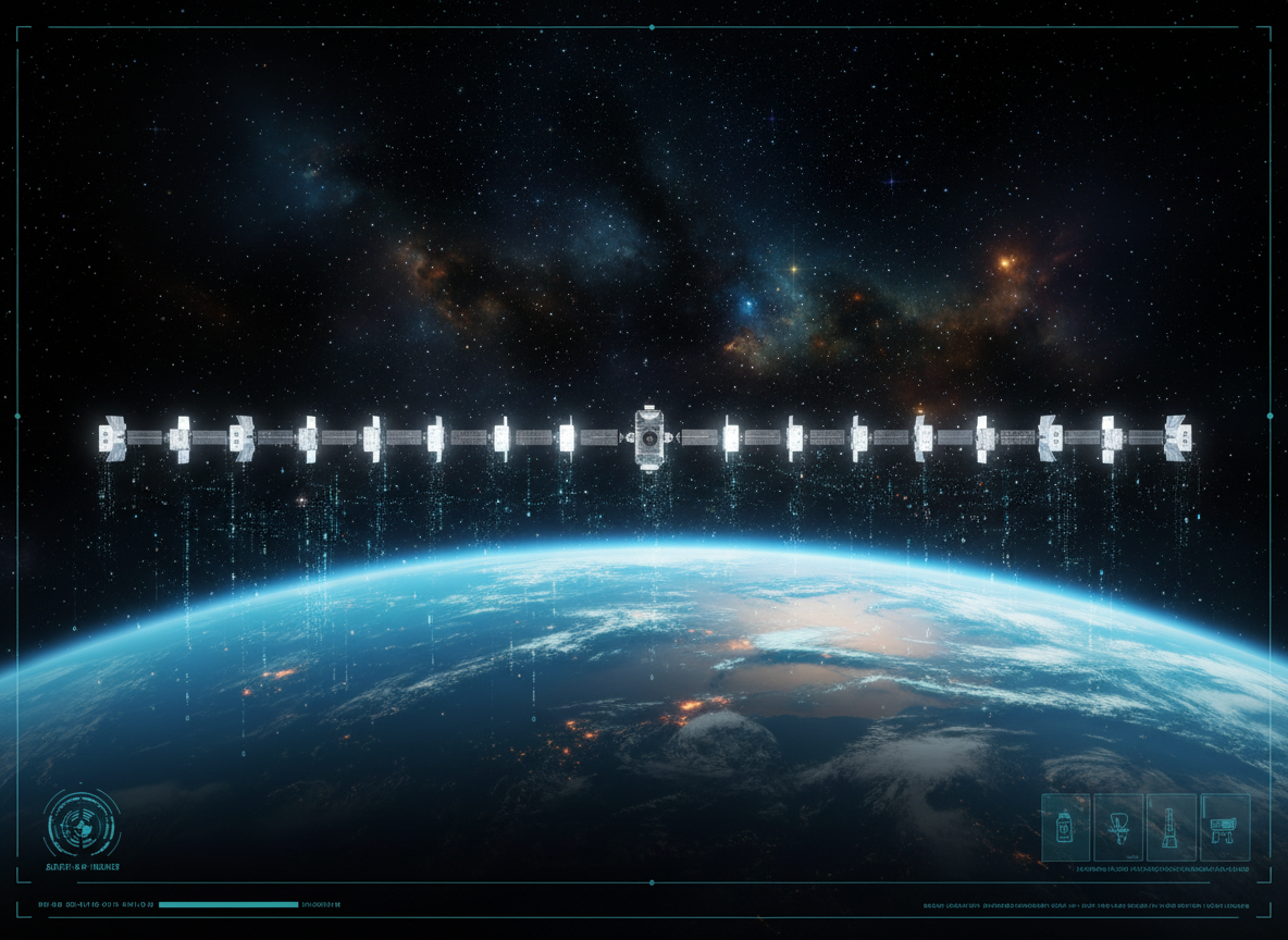 ดาวเทียม Starlink ในวงโคจรรอบโลก
