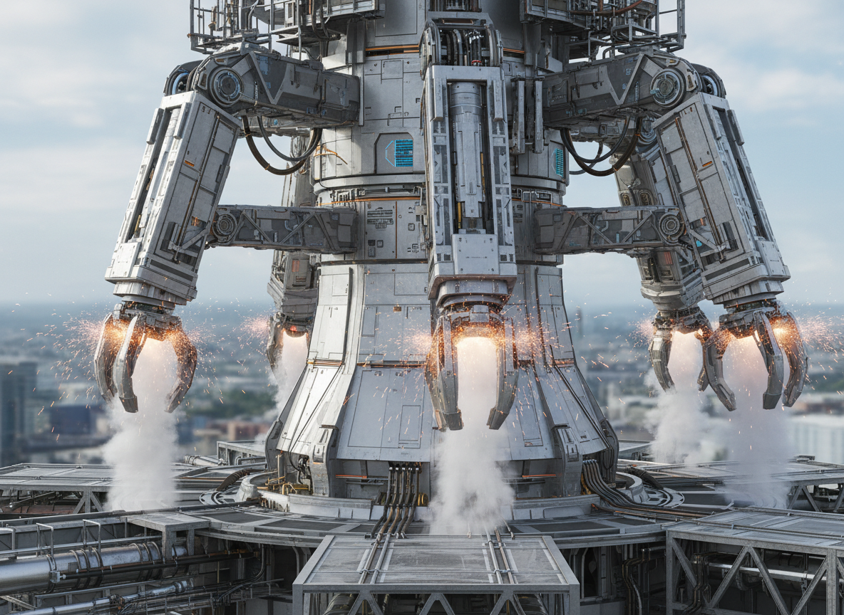 กลไกหอคอย Tower Catch สำหรับจับจรวด Starship
