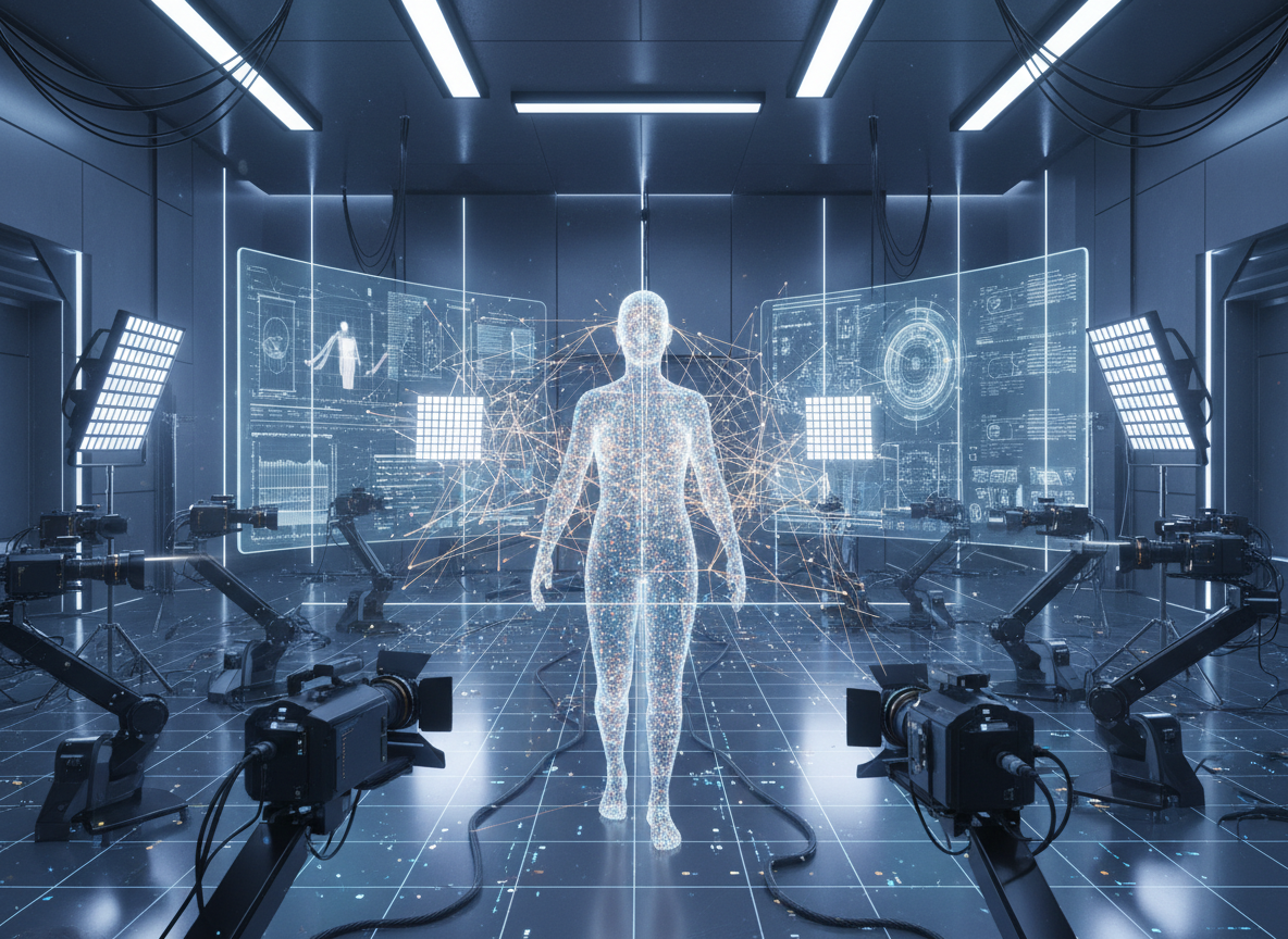 ภาพแสดงกระบวนการสร้าง Digital DNA ด้วยกล้องและแสง